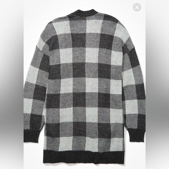 Oversize plaid cardigan - Picture 4 of 10